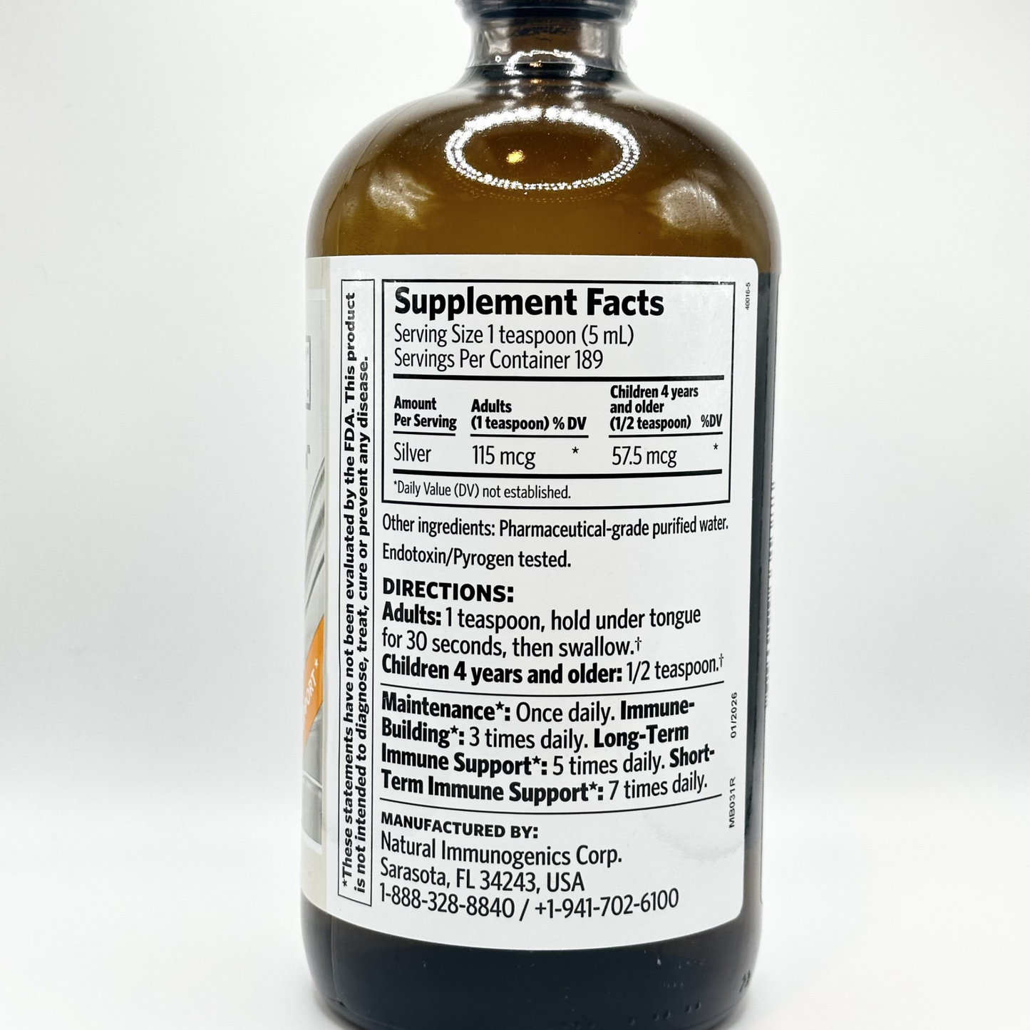 (Bio Active Silver Bottle) 32oz