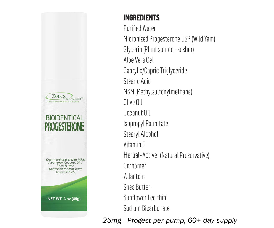 (BioIdentical Progesterone Cream) 3oz